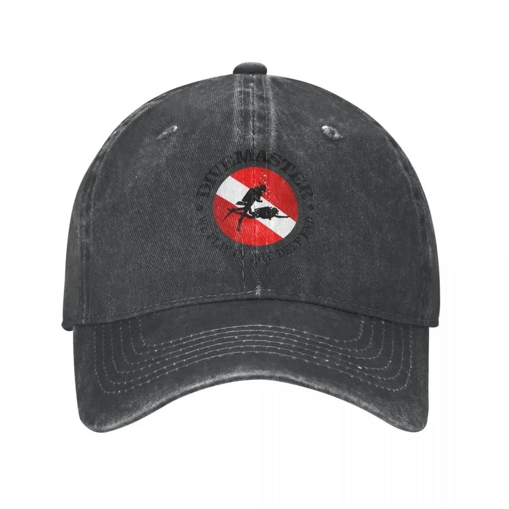 Berretti da Baseball Vintage Divemaster per Subacquea Unisex Snapback in Denim Usurato Cappello per Tutte le Stagioni Viaggio Cappelli Morbidi Non Strutturati Cappellino