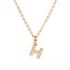 New Diamond Clavicle Necklace with 26 Alphabet Pendants - Stylish European and American Jewelry