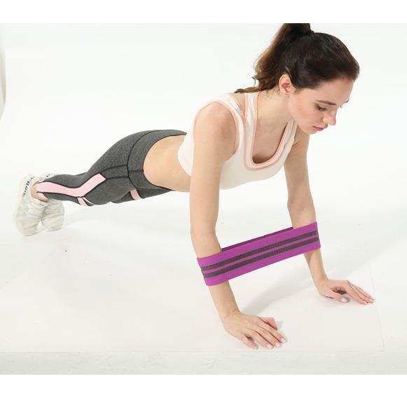 Fitness Yoga Elastic Band Polyester Cotton Buttocks Band Squat Resistance Pull Band Bodybuilding Elastic Ring