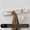 Hidden Foldable Suction Cup Coat Hook Made of Aluminum Alloy Waterproof Space Saving for Doors Wardrobes Bathrooms Living Rooms