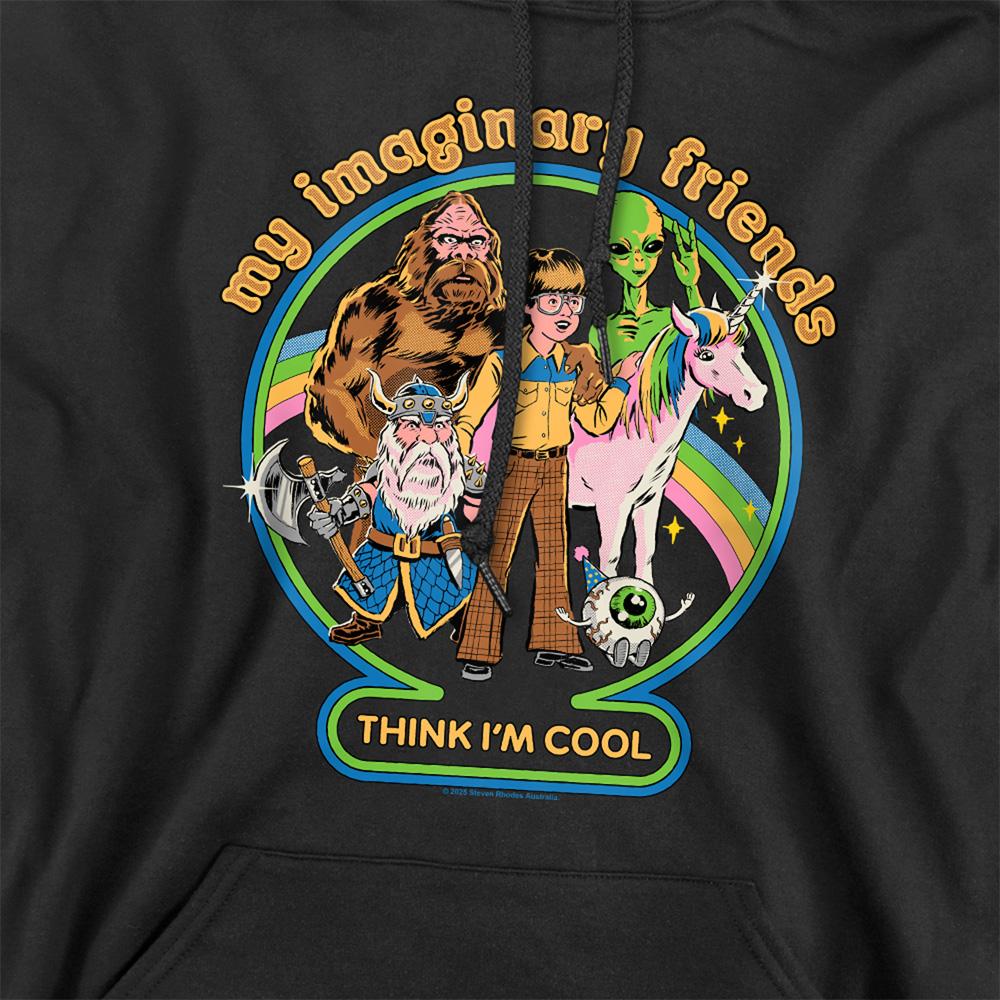Steven Rhodes Unisex Adult My Imaginary Friends Hoodie