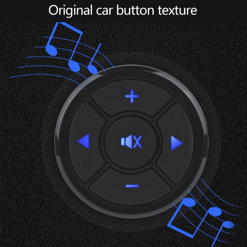 Wireless Car Steering Wheel Control Switch Easy Installation Backlit Buttons 10m Remote Range for Multimedia Navigation