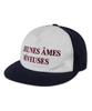 Wig Jeunes Ames 5-Panel Two-Tone Washed Ball Cap - Navy