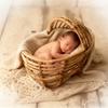 Handgemaakt Vintage Houten Rotan Posing Bed Pasgeboren Fotografie Props Achtergrond Accessoire Voor Baby Jongens Meisjes Baby Shoots