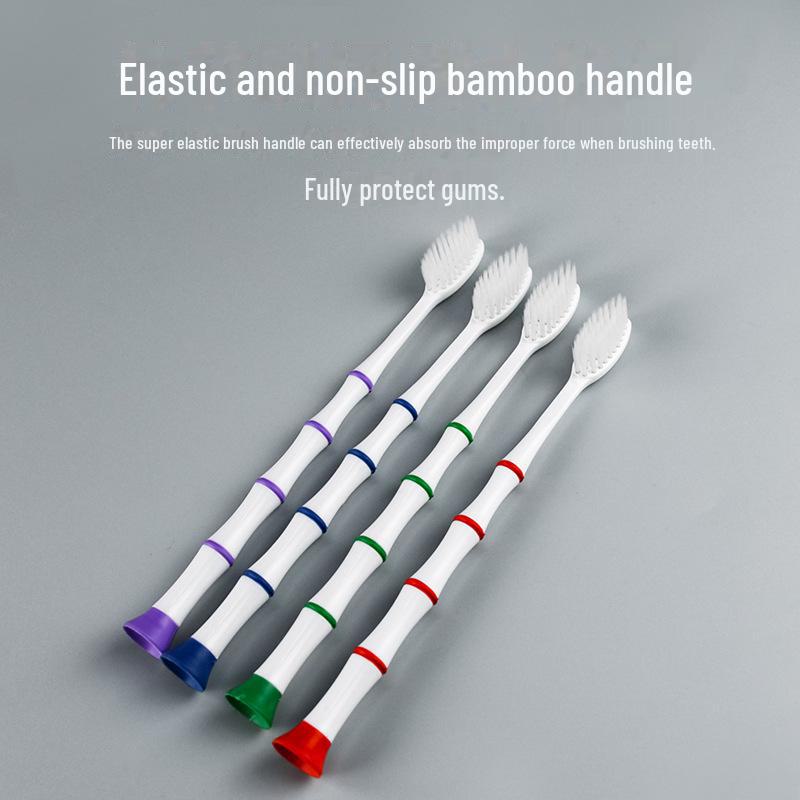 Shuchen Soft Bristle Bamboo Toothbrush 8501 - Advanced Gum Protection for Adults