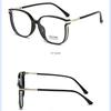 Anti Blue Light Women's Reading Glasses Large Frame Shiny Glasses Plastic+metal Eyeglass Frame Far Sighted Glasses