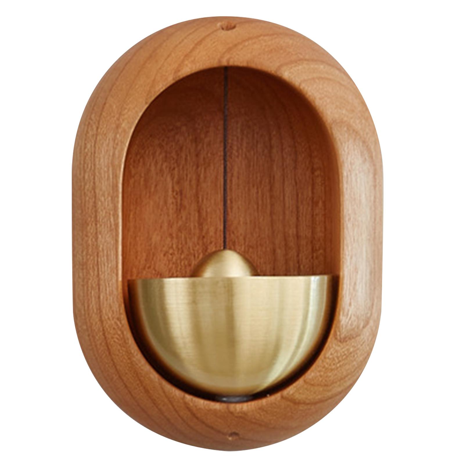 

Магнит на холодильник, подарочный дверной звонок, магнитный дверной звонок, черный орех, деревянный колокольчик, садовый домашний шкаф, дверь, настенные украшения