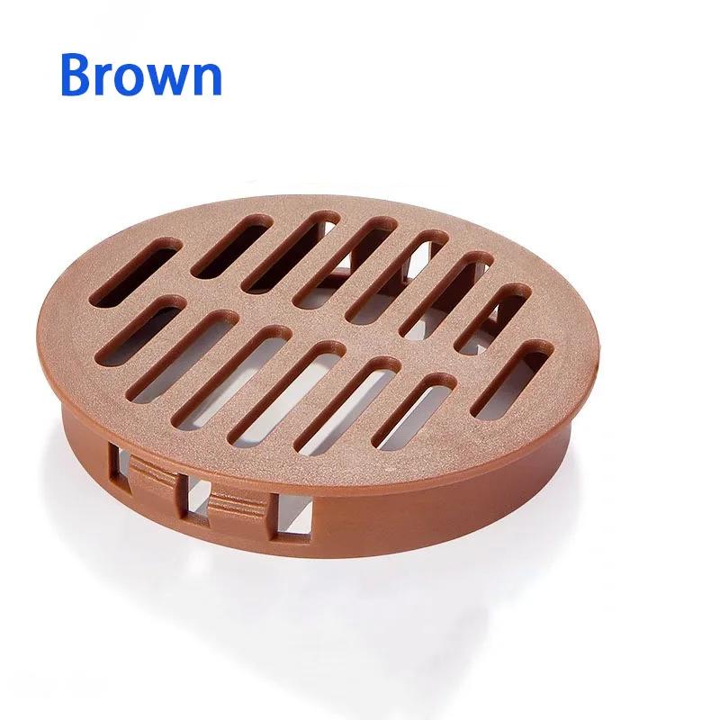 

5Pcs Vent Hole Plastic Cabinet Air Vent Decor Cover Closet Shoe Wardrobe Mesh Hole Cover Dia 35/50/60/80mm Hardware Accessorie 35mm коричневий