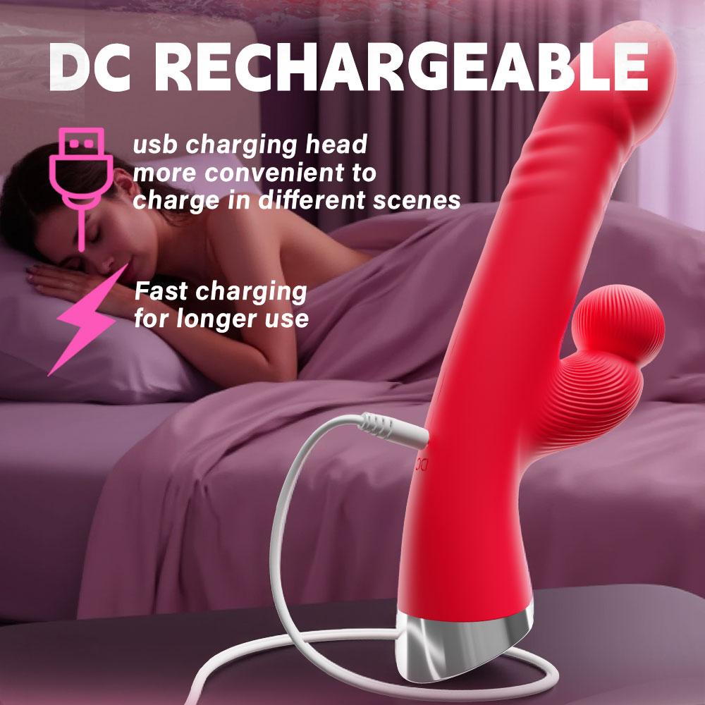 Rabbit Vibrator Realistic Dildo Sex Toys for Women 10 Vibration G Spot Clitoral Vibrators Stimulator Sextoy for Adults Goods