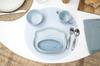 Staub Ceramic Baby Kids Tableware Set in Blue and Mug Japanese STAUB Ceramic Baby Kids Tableware "4-Piece & Hippopotamus" - Children's Plate, Bowl,