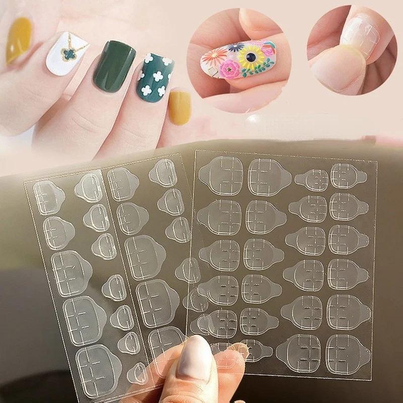 Double-sided Film Jelly Glue Environmentally Friendly Transparent Waterproof Removable Fake Nail Stickers Extension Stick Tools