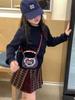 Mini Borsa a Spalla in Denim con Fiocco di Pizzo Coreano per Donne e Bambini - Collezione Autunno/Inverno 2025