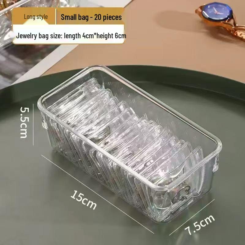 Jewelry Organizer Box - Transparent Anti-Oxidation Storage for Necklaces, Rings, Earrings, and Nails