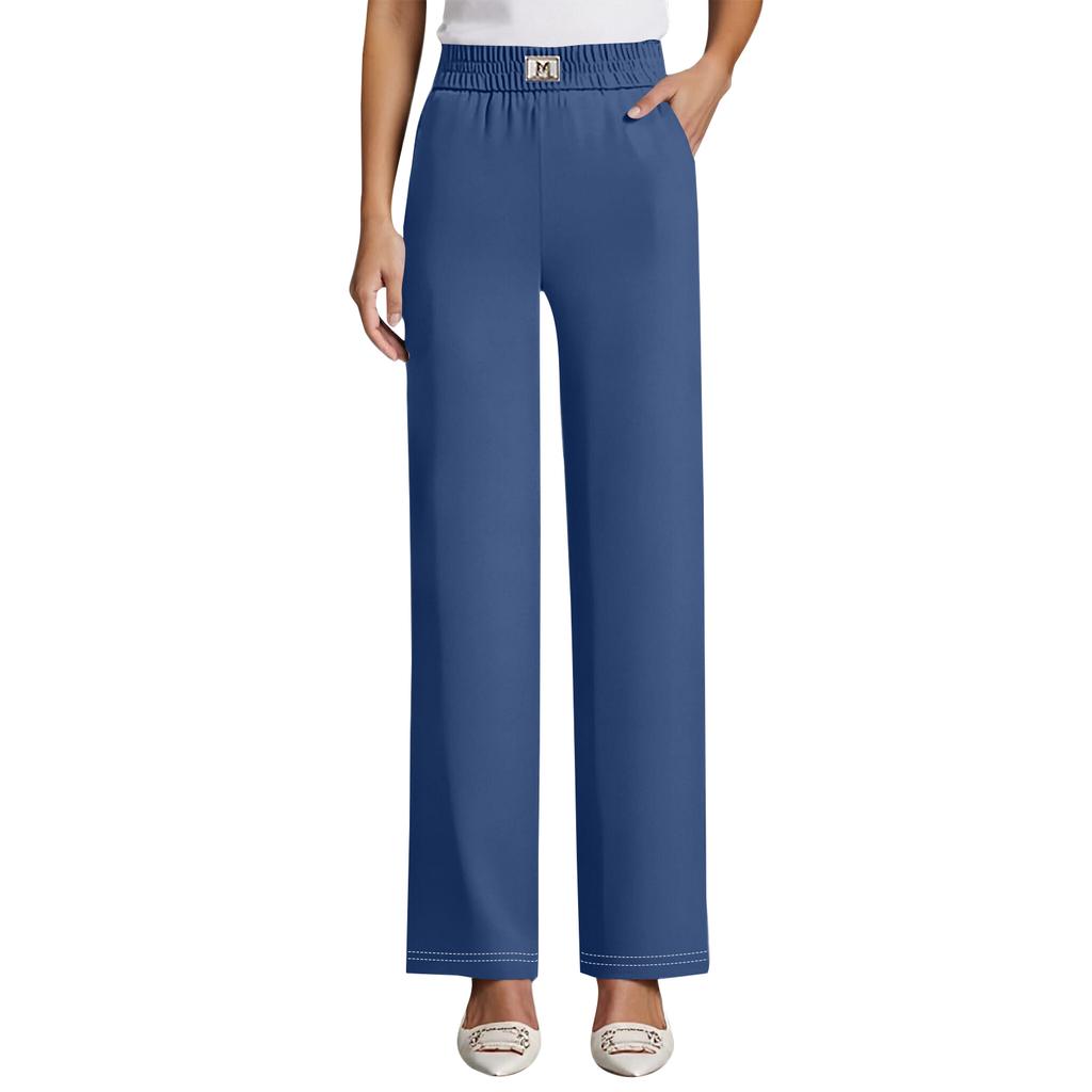 Women's Fashion Color Pocket Perfect High Waist Stretch Pants