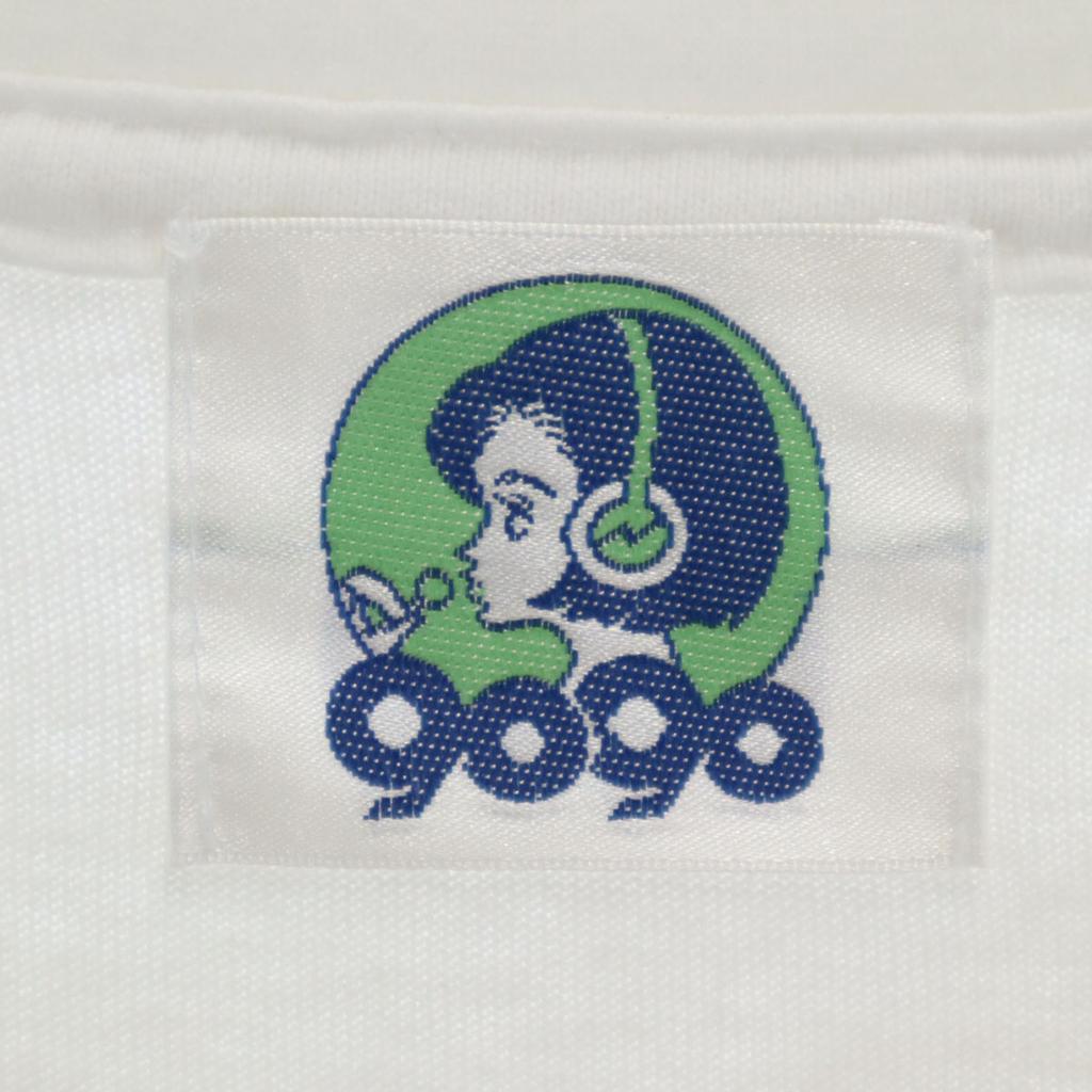 9090 Back Print Long Sleeve T-shirt M White Ron T Men's Used