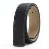 Double Sided Top-layer Lychee Pattern Belt Strip for Men's Pin Buckle Plate Buckle Belt Body Cowhide Car White Line Belt Belt