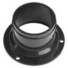 Rura prosta 50/160/250mm Czarny kołnierz Kanały wentylacyjne