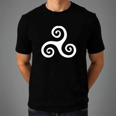 Cycle Of Life Death And Rebirth T-shirt Triple Spiral Top New Men's Gift Tee
