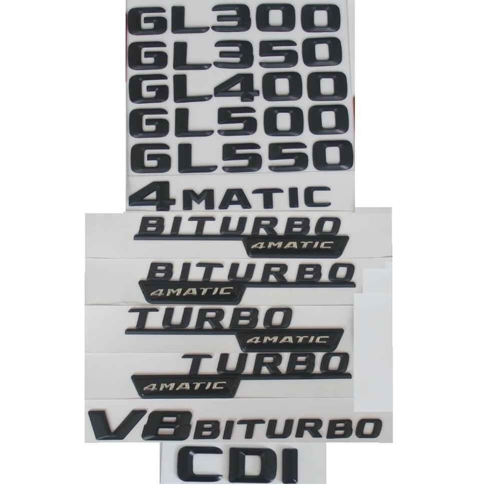 3D Letters For Mercedes Benz X166 X164 GL280 GL300 GL320 GL350 GL400 GL420 GL450 GL500 GL550 CDI CGI 4MATIC Emblems Badge Symbol AX1