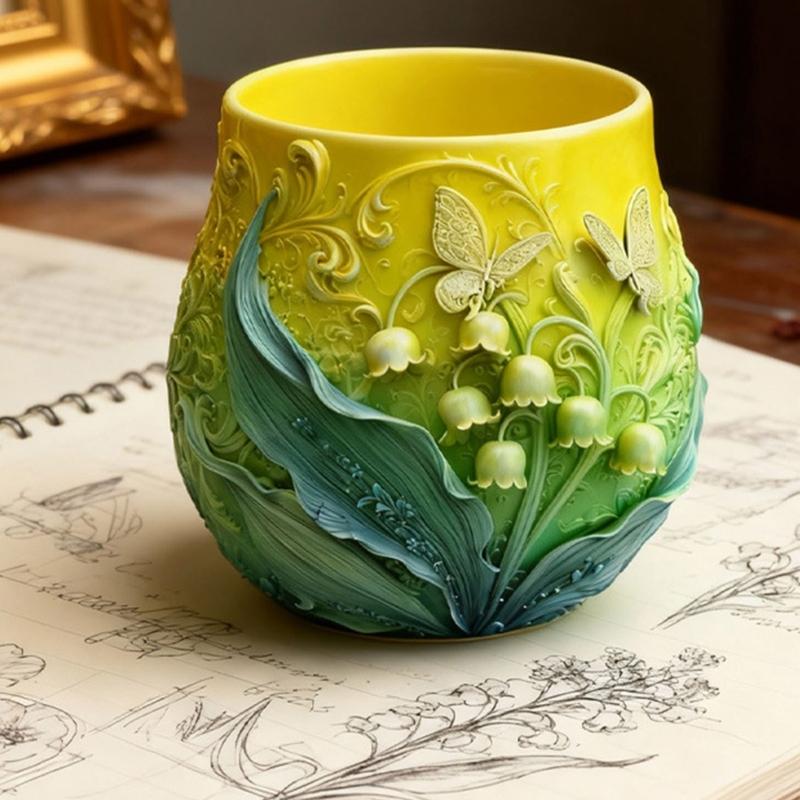 Flexible Silicone Floral Butterfly Mold For Handmade Cement Concrete Crafts Decorative Flower Pots And Resin Art Creation