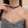 Double Layer Brown Leather Necklace with Sun Charm Clavicle Chain Choker for Nature Lovers and Fashion Enthusiasts