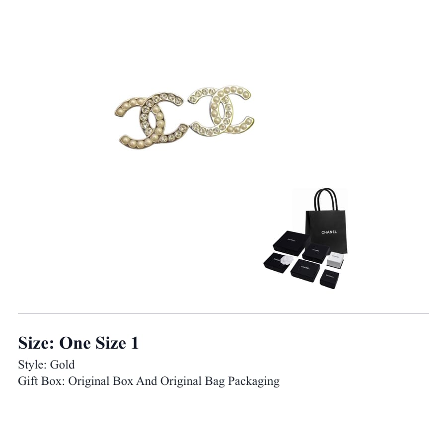 CHANEL Clip On Earrings Women's Gold/Silver ABG433B21707U2865
