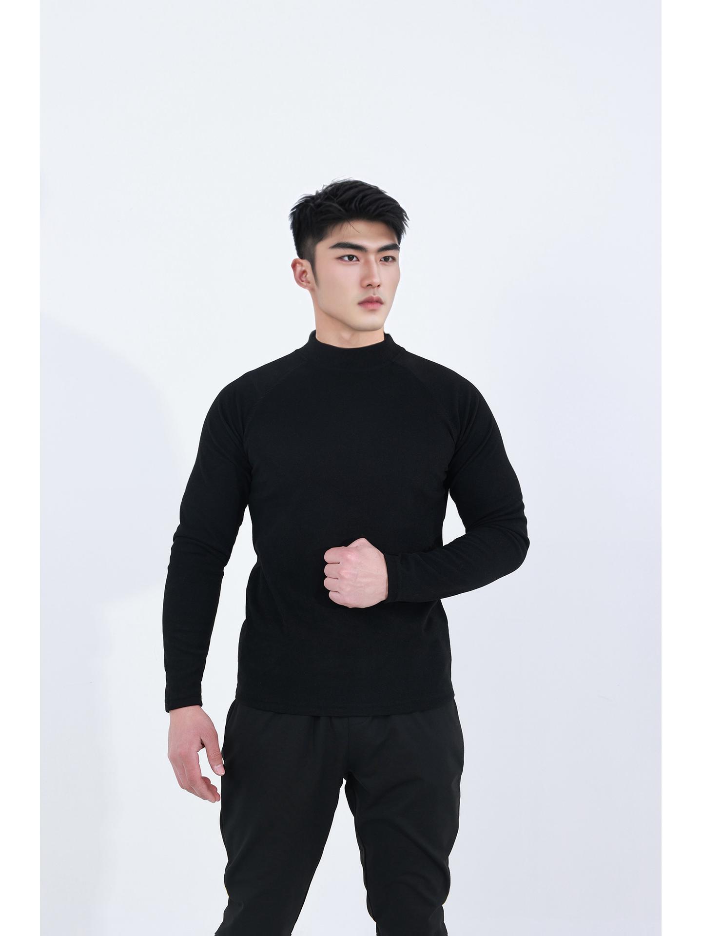 

Мужская модная рубашка на молнии со стойкой - 280г Двусторонняя вельветовая ткань, теплая и трендовая для осени/зимы XXL