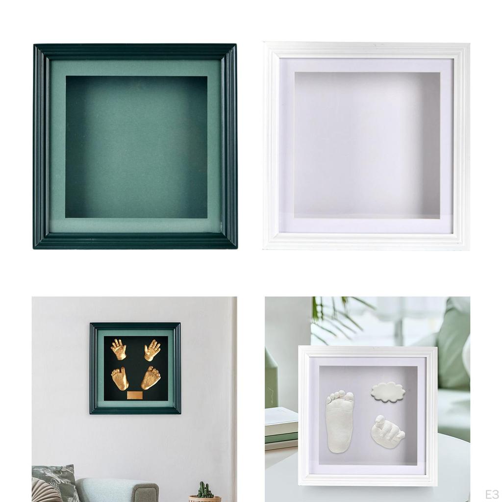 Baby Hand and Footprint Photo Frame Display Table Centerpiece Newborn Picture Keepsake