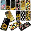 Sunflower Flower Painted Yellow Phone Case for Samsung Galaxy S25 S23 S22 S24 FE Ultra Plus A56 A05 A06 A15 A16 A57 S7 Edge
