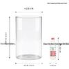 Large Transparent Anti-Drop Flower Vase for Lucky Bamboo - Plastic Imitation Glass Hydroponic Container