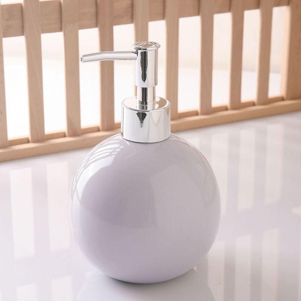 Flacone Ricaricabile in Ceramica per Sapone Liquido per le Mani Contenitore Portatile per Sapone Liquido Moderno Flacone per Lozione Bagno