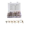 42pcs 6 Sizes Double Wire Hose Clamps Pipe Clip w/Screws Bolt Tight Fitting Kit