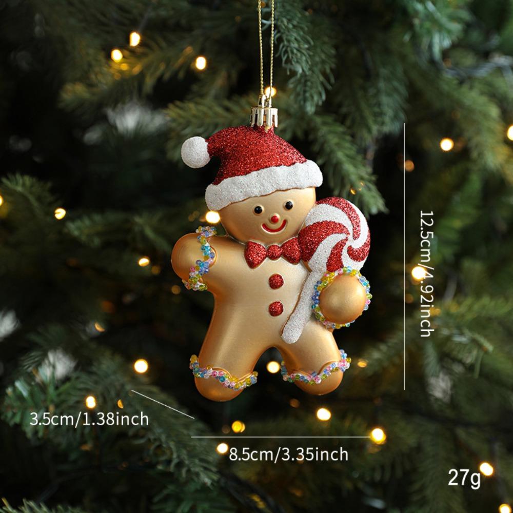 Plastic Fox Bear Pendant Colorful Christmas Resin Pendant Christmas Tree Decoration Xmas