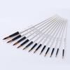 12 pezzi/set pennelli per pittura acrilica, acquerello, olio, kit per artigianato artistico