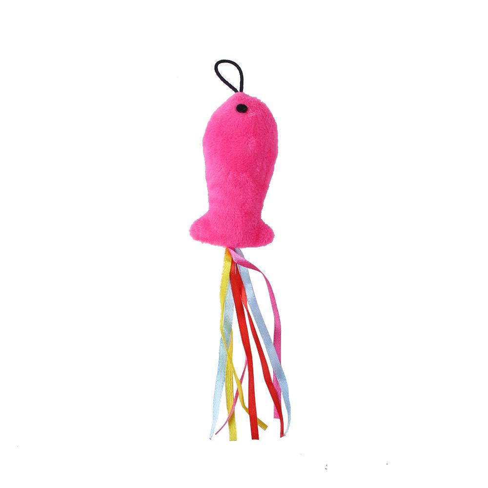 Cat Feather Toy Accessories False Mouse Worm Toy with Bell Kitten Cat Toys Interactive Replacement Refill Foam Ball Training