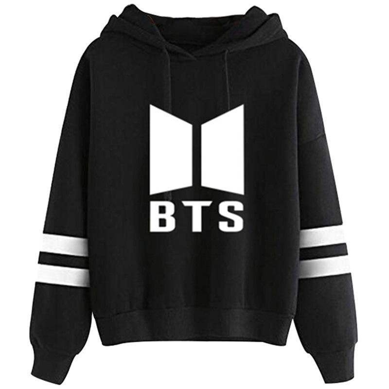 SCIONE Printed Hoodies Fashion Unisex Slim Fit Pullovers BTS Letter Winter Sweatshirt Long Sleeve
