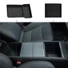 4 Piece Center Console Organizer Lower Bottom Storage Tray Armrest Storage Box Black ABS For Tesla Model 3 Highland 2025