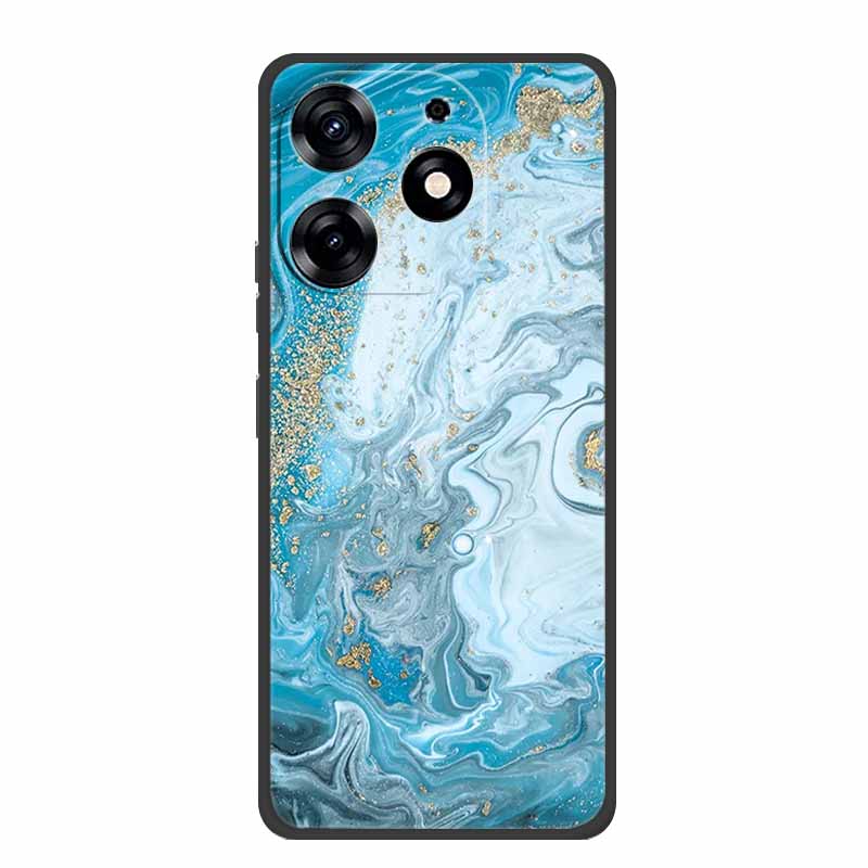 For Infinix Smart 8 Plus Case Luxury Soft Silicone TPU Phone Cases Cover For Infinix Smart8 Plus Protective Flower Painted Coque