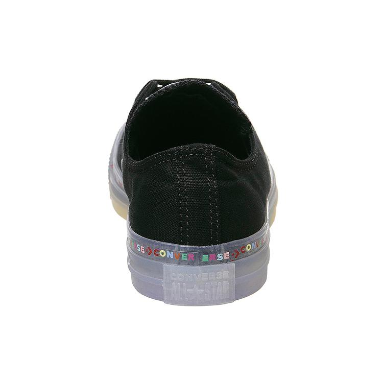 Converse All Star Low Trainers Rainbow Black Exclusive 168199C