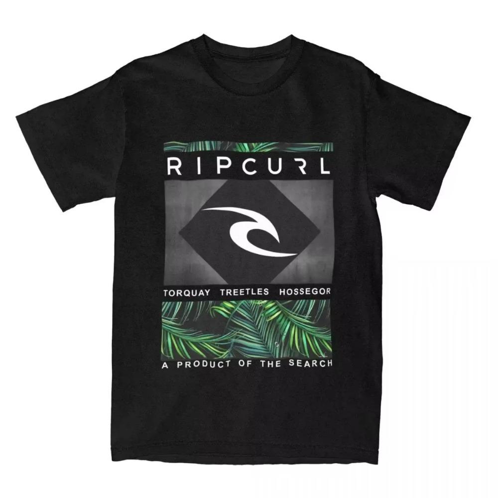 Selling Rip Live The Search Beauty Curl Logo Men's and Women's T-shirt Summer Cotton Men's and Women's Couple Printed T-shirt