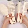 Curved Air Cushion Comb Set for Men & Women - 4 Pieces for Home Styling & Massage
