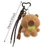 Soft Plush Capybara Keychain Fluffy Kapybara Key Chain Capybara Plush Doll Pendant  Children Girl