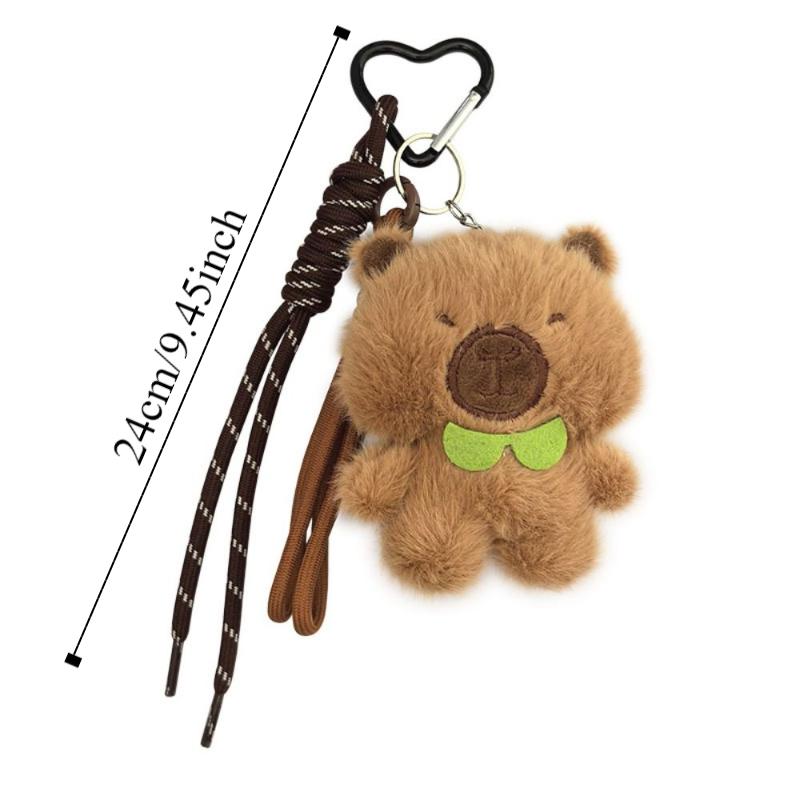 PP Cotton Capybara Plush Doll Pendant Soft Kapybara Key Chain  Children Girl