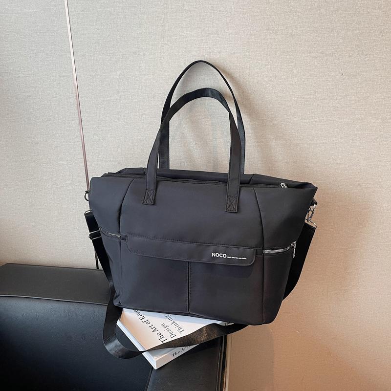 Tote bag fashion trend large capacity shoulder bag simple casual large backpack portable messenger bag