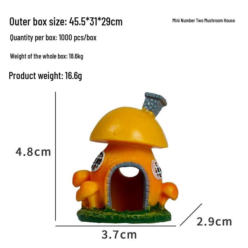 Mini Eremitkräftsgömställe: Ny Svamp- & Snäckskalsakvariedekor för Landskapsarkitektur och Yngelkasse