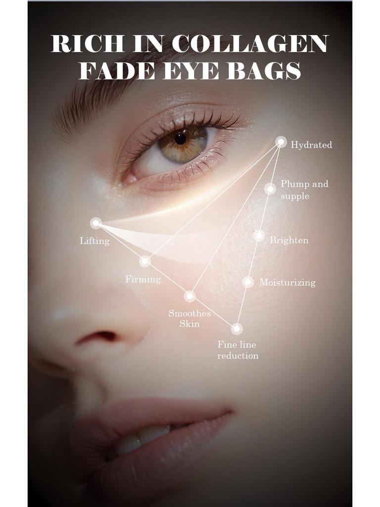 Pink Collagen Eye Mask Patch: Anti-Wrinkle, Firming, Brightening for Dark Circles & Fine Lines