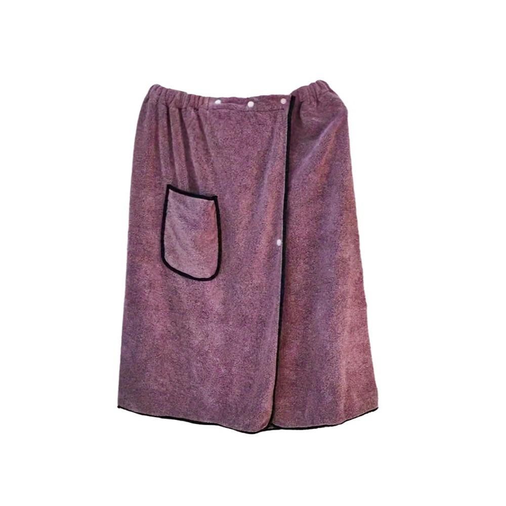 Coral Fleece Wearable Towel Soft Comfortable Beach Wrap Thick Design Bath Skirt  Pool Use