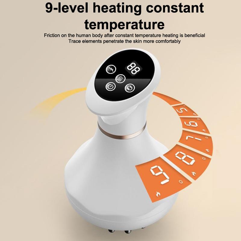 Electric  Massager Warm Moxibustion Guasha Tool Wireless  Compress Body Scraping Physiotherapy Back Face Massage