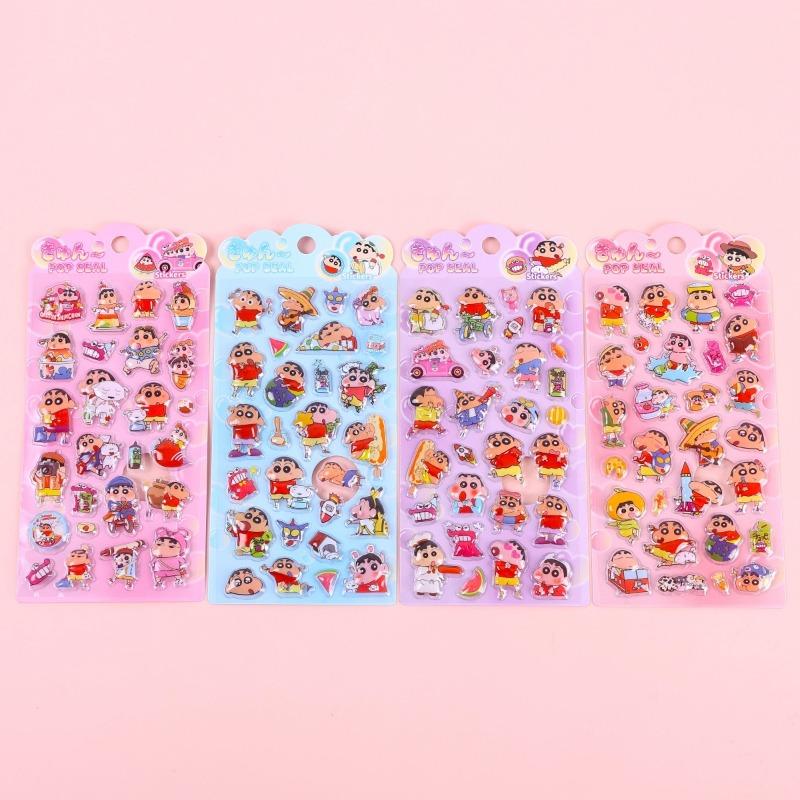 Crayon Shin-Chan Nohara Shinnosuke Cartoon Cute Relief Stickers Creative Animation Peripheral Hand Account Decoration Stickers