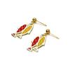 10pcs/bag Mixed Shape Fish Poker Pendants Enamel Metal Necklace Bracelet Connector For DIY Jewelry Making Supplies Accessories